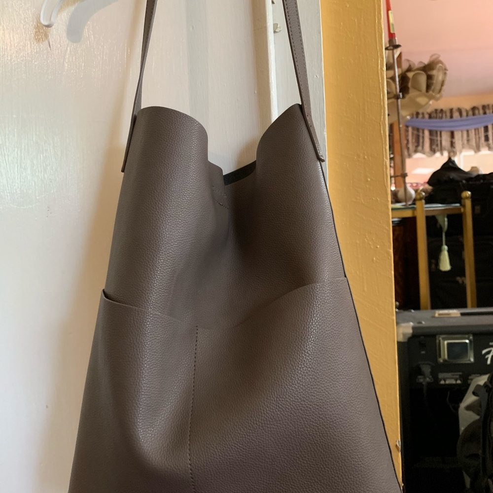Oak and Fort Vegan Veather Tote Bag Sandstone Color